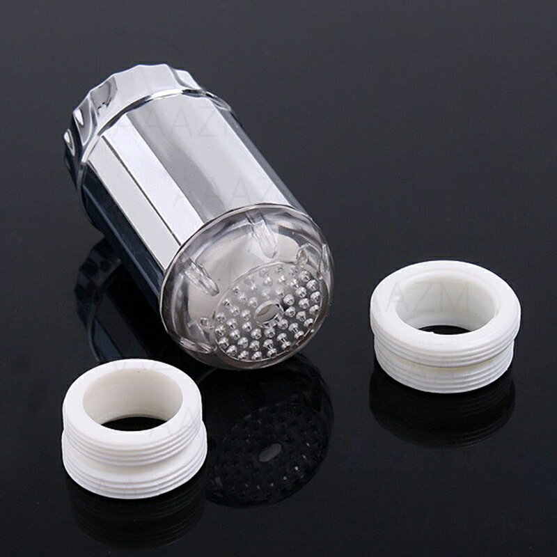 吐水口先端部一式 キッチン蛇口吐水口 流し台 洗面所 水力発電 水栓吐水口 交換自分で 吐水口金具 温度制御の三色 七色自動変色 RGB LED 混合蛇口吐水口 水流発電 節水 湯水混合水栓吐水口 バスルーム 洗面ボール 温度センサー付 混合水栓 水栓部品20mm/24MM変換アダプタ付