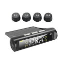 TPMS タイヤ空気圧センサー 無線 ソーラー USB充電式 タイヤ用 外部 バルブキャップ 車用 空気圧モニター IP67防水 防塵 安全 軽自動車 乗用車 SUV 普通車 汎用 空気圧温度測定 警報 低圧 高圧 高温 アラート 四輪即時空気圧監視 取付簡単 四輪セット カーグッズ 送料無料