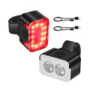 自転車ライト LED 後付け バイクライト USB充電式 防水 明るい ヘッドライト テールライト ロード自転車 前後セット テールランプ 照明器具 災害 防災...