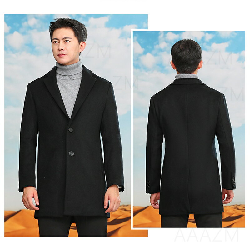 チェスターコート メンズ ファッション ミディアム丈 ムートンコート シンプル おしゃれ 韓国風 フォーマル 上品 紳士服 スプリングコート 男性着 30代 40代 50代 ロングコート 無地 ブラック グレー スカイブルー ネイビー アウター 細身 ビジネス パーティー ラシャコート