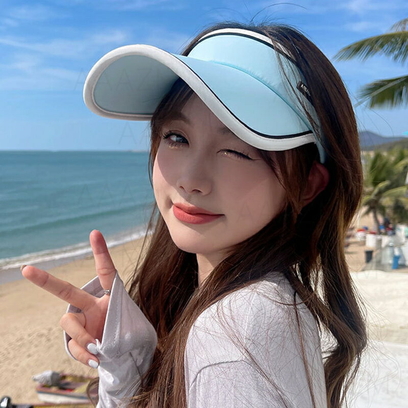 サンバイザー レディース uvカット 女性用 日焼け止め帽子 おしゃれ つばが大きい ...