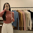 ニット レディース トップス ニットウェア セーター 長袖 コットン ゆったり 大きいサイズ ハイネック タートルネック 秋服 アウター 冬 春 秋 秋冬 防寒...