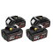 送料無料マキタ BL1860B 18V バッテリー Yookoto マキタ18v 互換 バッテリー 6.0ah BL1860B BL1830 BL1840 BL1850 BL1890 対応 6.0Ah 18v 6000mAh 大容量 リチウムイオン 電動工具電池 電池残量表示付き PSEとCEマーク取得済 ライト 横4個セット 5億円の製造物責任険付 25,599円