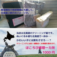 ぬいぐるみクリーニング【大】1体(75cm×80cm以内45Lゴミ袋に入る大きさ)