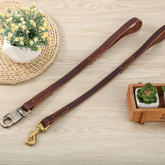 犬 ショートリード 牛革 50cm トレーニング 訓練 しつけ 短引き 短い 大型犬 超大型犬 中型犬