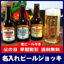 名入れ彫刻ビールジョッキ付き！静岡の地ビールギフトセット[J-3]【送料無料】【オリジナルラベル】【蔵元直送】【楽ギフ_名入れ】【楽ギフ_メッセ入力】【smtb-T】【SSspecial03mar13_food】