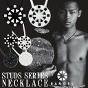 【武居由樹選手愛用】 バンデル スタッズ ネックレス 40cm 45cm 50cm ブラック ホワイト 黒 白 つけっぱなし メンズ 男性用 スポーツ アスリー...