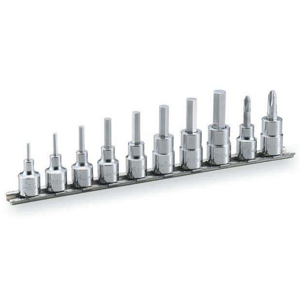 乐天商城 - TONE（トネ） ヘキサゴンソケットセット（ホルダー付） HH310 ●差込角9.5mm（3/8inch） ●ヘキサゴン ●ミリ