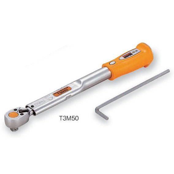 乐天商城 - TONE（トネ） プレセット形トルクレンチ（メモリセットタイプ） T3M50 ●差込角9.5mm（3/8inch） ●差込角 ●