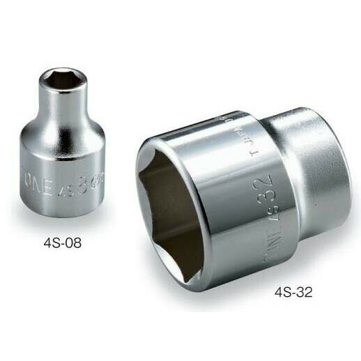 Beta - TONE（トネ） ソケット（6角） 4S-17 ●差込角12.7mm（1/2inch） ●二面幅17mm ●6角 ●二面幅17mm ●ミリ