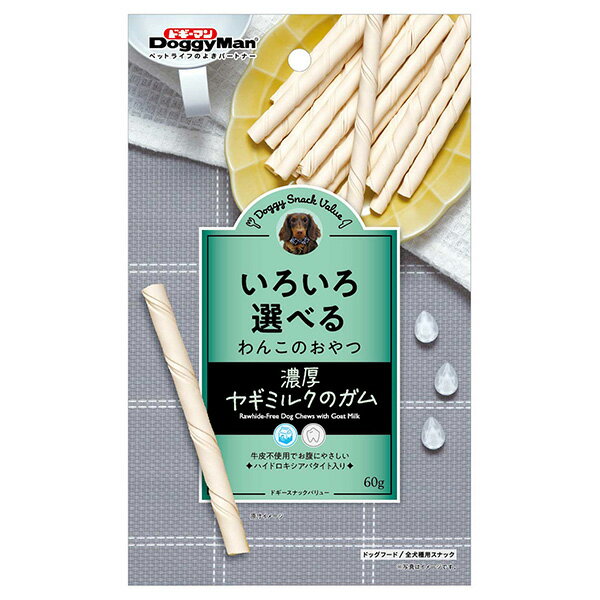 ドギーマンハヤシ ドギースナックバリュー濃厚ヤギミルクのガム 60g 4976555827415