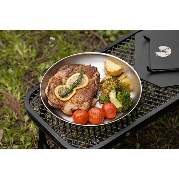 CAPTAIN STAG（キャプテンスタッグ） チタン製プレート19cm UH-4509 アウトドア キャンプ ピクニック ..