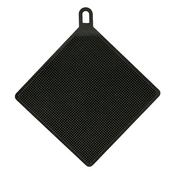 CAPTAIN STAG（キャプテンスタッグ） シリコーンたわし四角（ブラック） UM-1935 アウトドア キャンプ キッチンツール 掃除 コンパクト