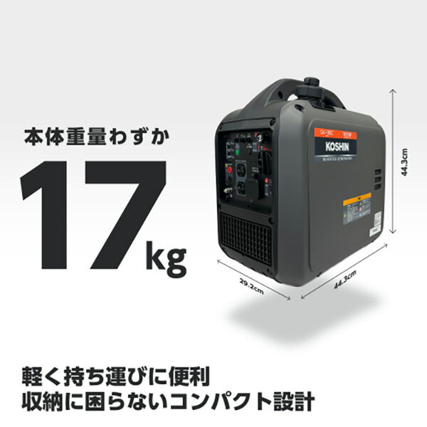 �ڤ����ڡۡ㹩��ǧ��Ź�乩�ʡ�KOSHIN�� ����С�����ȯ�ŵ� 1.8kVA �ɲ��� ���Ͼ������ ���� ����� �Ų� ������ �������ȯ�ŵ� �ݡ����֥�ȯ�ŵ� ����ž 50Hz/60Hz���� ������ݸ� ������ �ҳ� DIY GV-18EC