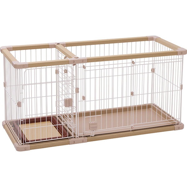 犬用 トイレのしつけが出来る ドッグルームサークルPlus ベージュ レギュラー W27669 ペット住関連用品..