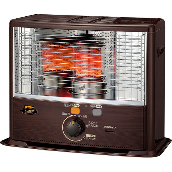 CORONA（コロナ） ポータブル反射式石油ストーブ SXシリーズ 木目 木造8畳 コンクリート10畳 SX-E2925WY-M 石油ストーブ