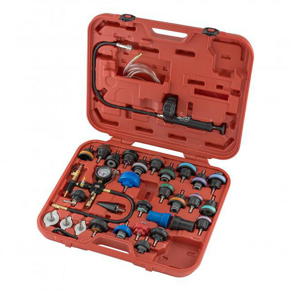 35PCS　ラジエタープレッシャーテスターフルセット JTC6377 エンジン ラジエター 測定機器 自動車