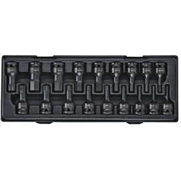12.7mm　18PCS　インパクトビットソケットセット JTCK4181 工具箱 工具セット 整理用品 自動車
