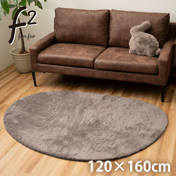 Character Pattern - 【メーカー直送】 ラグ おしゃれ ふわふわ 冬 フェイクファー 無地 セピアブラウン 120×160cm 異形 1281280322303 カーペット ラグ マット 絨毯 おしゃれ シンプル 無地 リビング 寝室 一人暮らし 新生活 模様替え