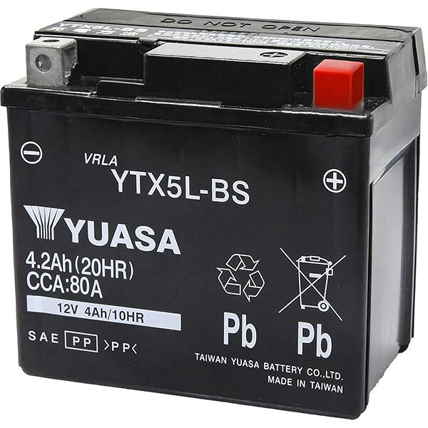 バイク用バッテリー YTX5L-BS　液入り充電済 TY-YTX5L-BS