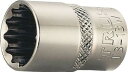 TRUSCO(トラスコ中山) ソケット 12角タイプ 差込角9.5 対辺15mm T3-15W(4)