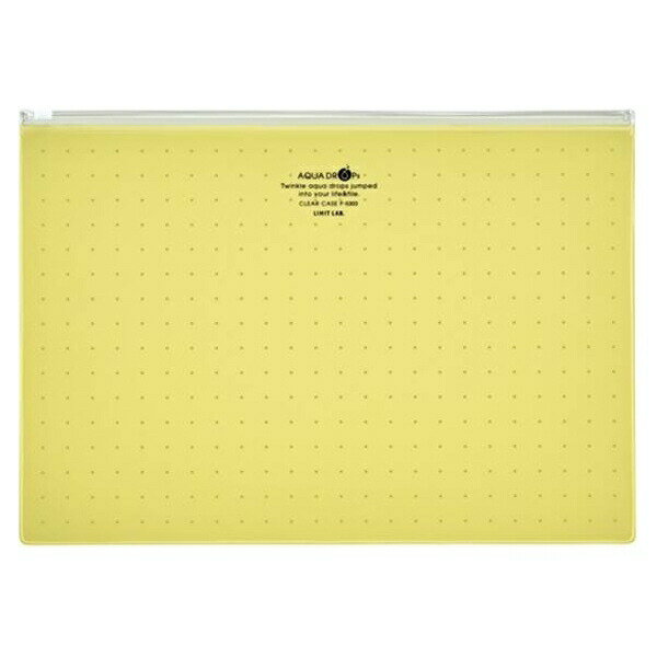 LIHIT LAB.（リヒトラブ） AQUA DROPs クリヤーケース A4判 黄 F-5303-5 F-5303-5 事務用品 文房具 筆記具 ファイル 机上整理 オフィス 10484