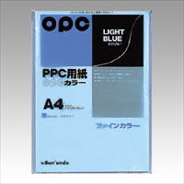 文運堂 ファインカラーPPC A4判 100枚 ライトブルー カラー333 ライトブルー 事務用品 文房具 筆記具 ファイル 机上整理 オフィス カラー333 16616
