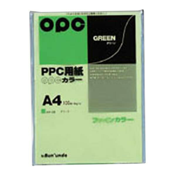 文運堂 ファインカラーPPC A4判 100枚 グリーン カラー336 グリーン 事務用品 文房具 筆記具 ファイル ..
