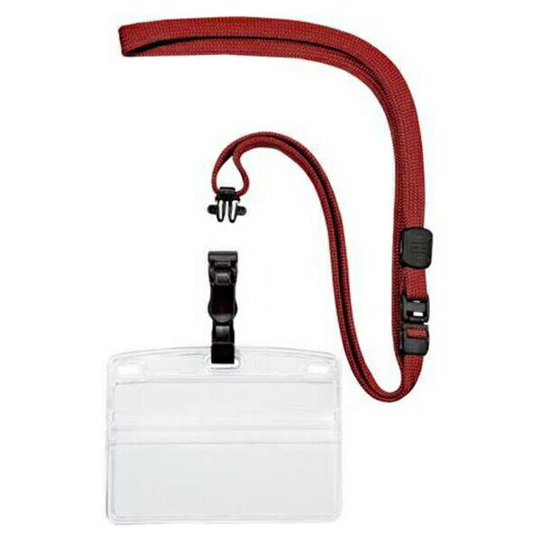 OP（オープン工業） IDカード・吊り下げ名札 脱着式 1枚入 赤 NL-5P-RD 事務用品 文房具 筆記具 ファイ..