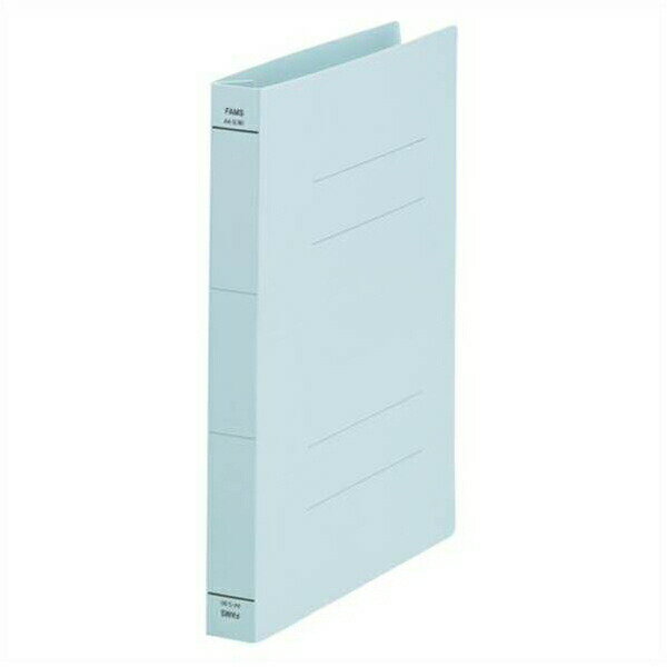 FAMS（ファムス） フラットファイル背ワイド A4判タテ型 （背幅32mm） 10冊入 ブルー 219457