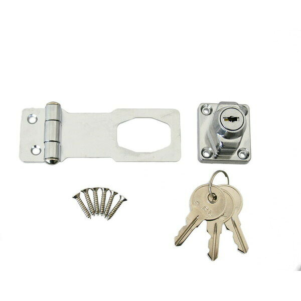 ハイロジック 鍵つき掛金錠 75ミリ 鉄 入数1個 J-456