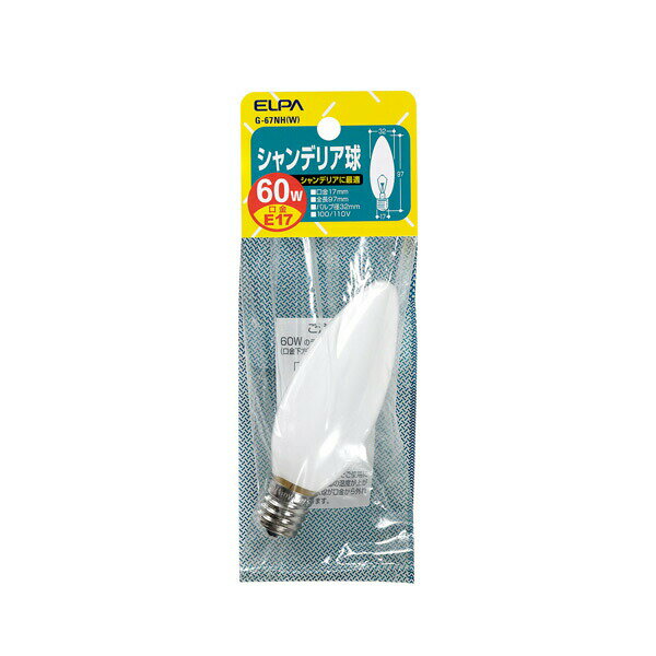 ELPAʥѡ ǥꥢ E17 60W G-67NHW