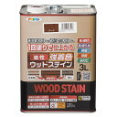アサヒペン:油性強着色ウッドステイン3Lチーク - DIY 塗料 木材 防虫 防カビ 塗装 ペンキ ステイン 油性 保護塗料 塗料 補修用品 ペンキ 防虫 防腐...