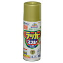 アサヒペン:アスペンラッカースプレー 420ML 金 （新） 4970925568762 塗料 ペンキ スプレー ラッカー ラッカースプレー 速乾 4970925568762