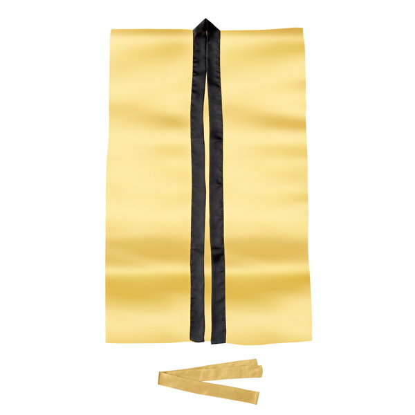 アーテック サテンロングハッピ金 L（ハチマキ付） 14431