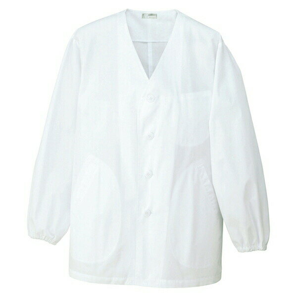 AITOZ（アイトス） 調理白衣 メンズ衿なし調理着 ピュアホワイト M HH311