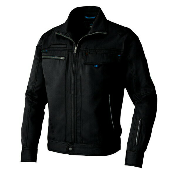 AITOZ（アイトス） アジト交織 長袖ブルゾン （男女兼用） ブラック SS 60401