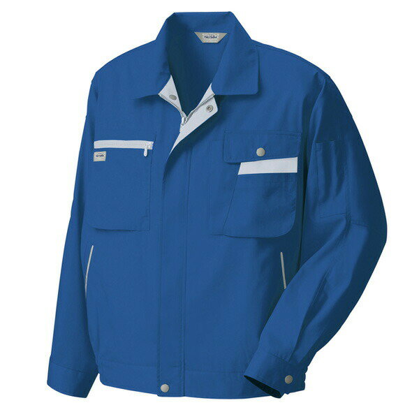 AITOZ（アイトス） ムービンカット 長袖サマーブルゾン ブルー×シルバーグレー 4L 5320 春夏用長袖ブルゾン ジャンパー 帯電防止 T8118適合品 5320