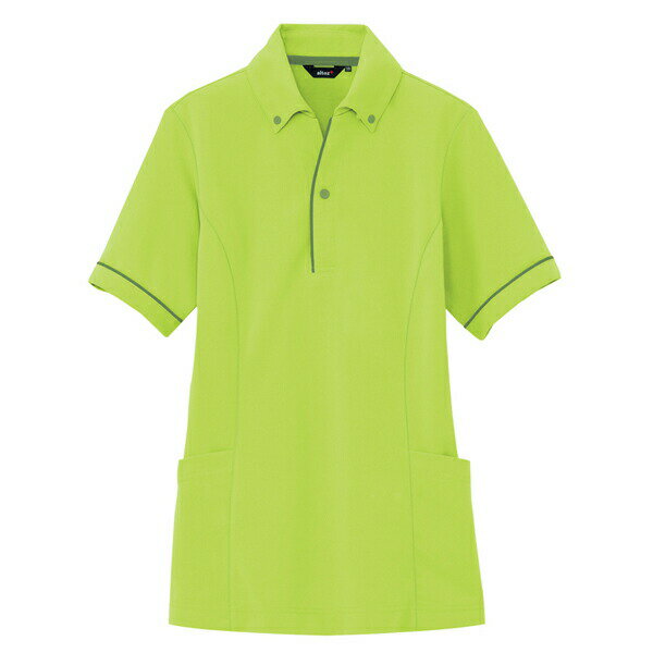 AITOZ（アイトス） サイドポケット半袖ポロシャツ （男女兼用） ライム M 7668