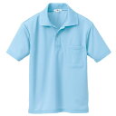 AITOZ（アイトス）:クールコンフォート半袖ポロシャツ （男女兼用） サックス 3L 10579 吸汗速乾 10579