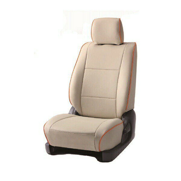 【メーカー直送】BELLEZZA（ベレッツァ） Basicα ベーシックアルファ シートカバー （アイボリーxオレンジ） BECAT356LV3