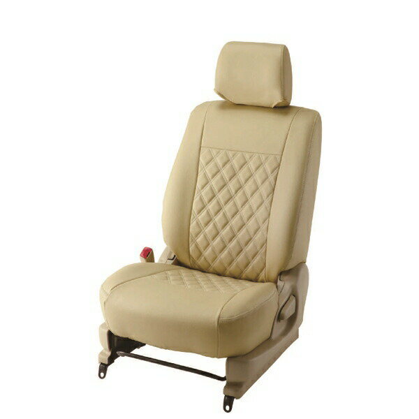 【メーカー直送】BELLEZZA（ベレッツァ） Wild Stitch ワイルドステッチ シートカバー （ベージュ×ホワイト） BEWSF878V2