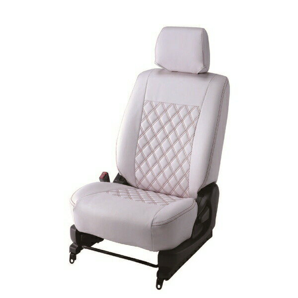 【メーカー直送】BELLEZZA（ベレッツァ） Wild Stitch ワイルドステッチ シートカバー （ホワイト×レッド） BEWSF878W2