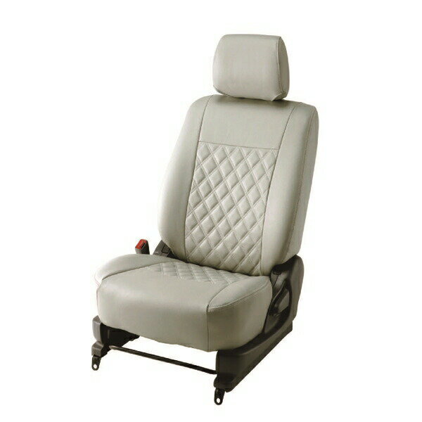 【メーカー直送】BELLEZZA（ベレッツァ） Wild Stitch ワイルドステッチ シートカバー （ライトグレー×ホワイト） BEWSF879LG2