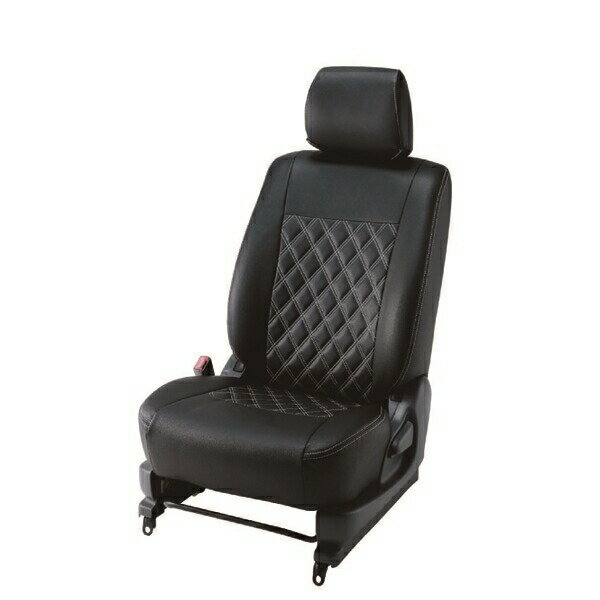 【メーカー直送】BELLEZZA（ベレッツァ） Wild Stitch ワイルドステッチ シートカバー （ブラック×ホワイト） BEWSN410B3