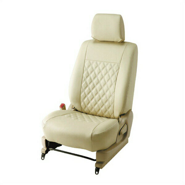 【メーカー直送】BELLEZZA（ベレッツァ） Wild Stitch ワイルドステッチ シートカバー（ライトベージュ×ホワイト） BEWSS684LV1