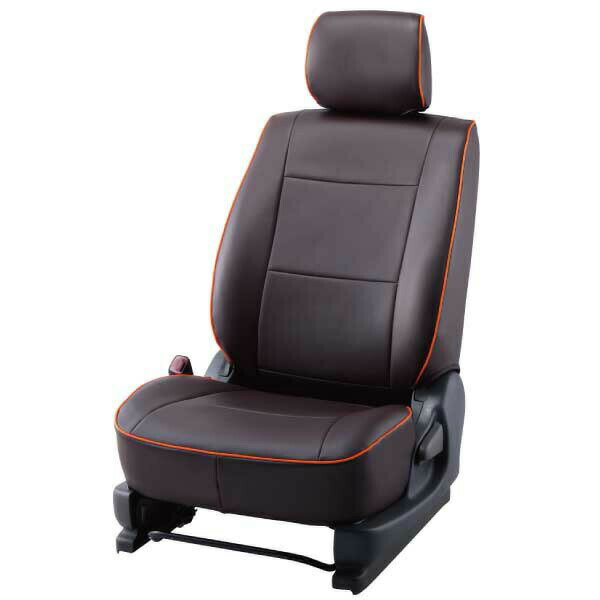 【地域制限有】【メーカー直送】BELLEZZA（ベレッツァ） Basicα ベーシックアルファ シートカバー （ブラウン×オレンジ） BECAMI753DB1