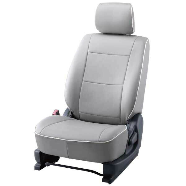 【地域制限有】【メーカー直送】BELLEZZA（ベレッツァ） Basicα ベーシックアルファ シートカバー （ライトグレーxホワイト） BECAT343LG2