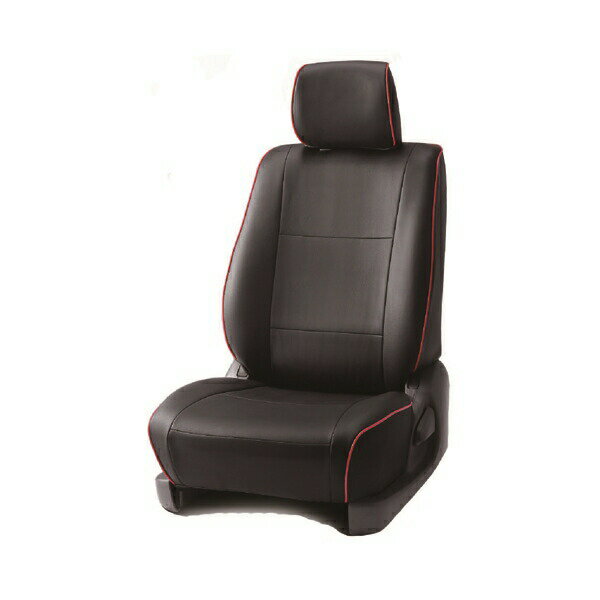 【メーカー直送】BELLEZZA（ベレッツァ） Basicα ベーシックアルファ シートカバー （ブラックxレッド） BECAH006B1