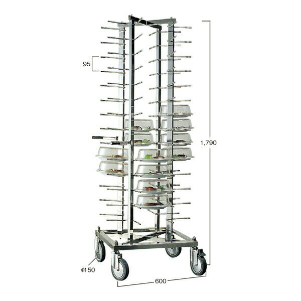 EBM 18-8 ディッシュスタック 56（皿カバー付専用） 3152700(3)